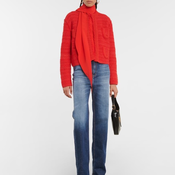 Dorothee Schumacher Texture Knit Cardigan, Size 1 (US 4), Red - Picture 2 of 13